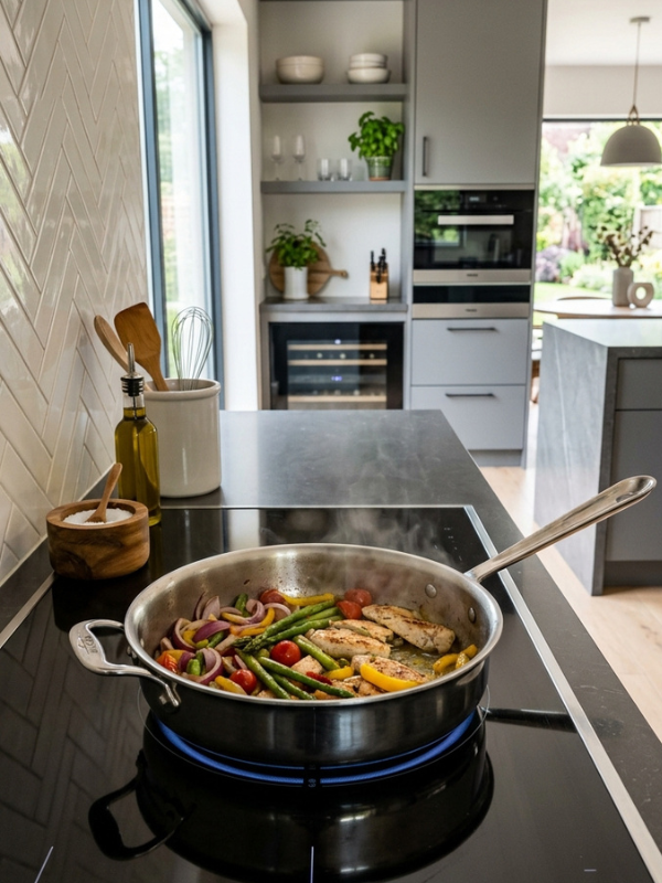 stainless steel cooking pan