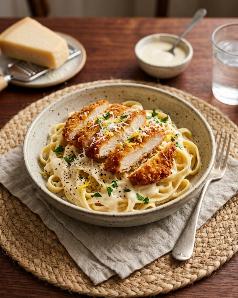 baked alfredo pasta