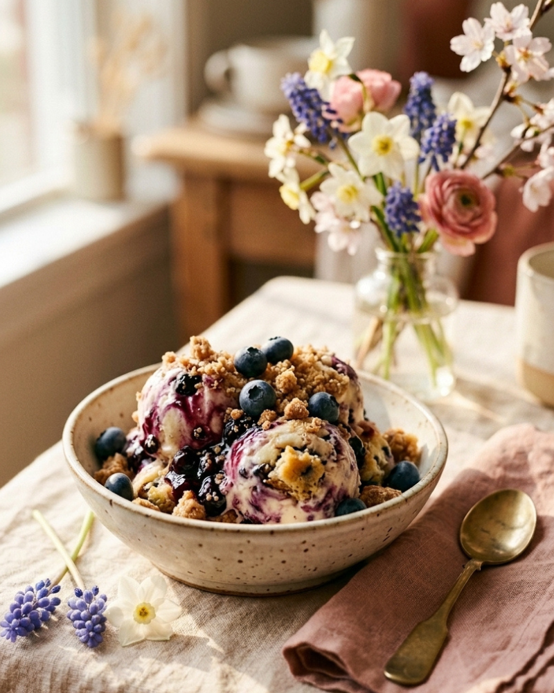 blueberry muffin ice cream