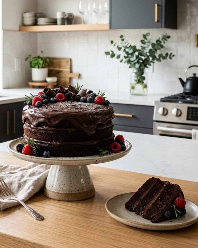 easy dark chocolate cake recipe