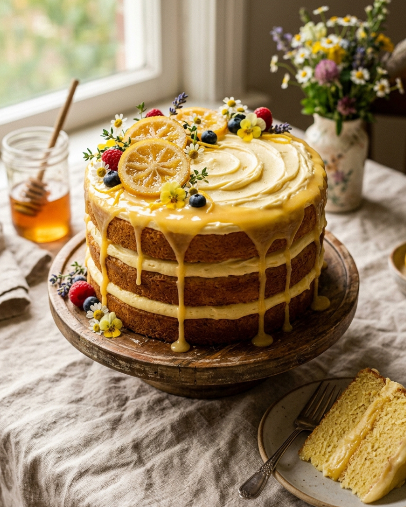 lemon-honey cake recipe