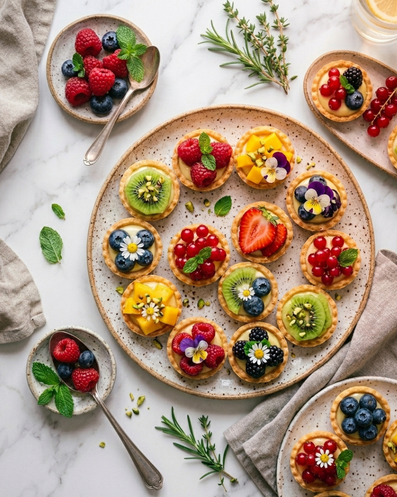 spring fruit tartlets seasonal dessert