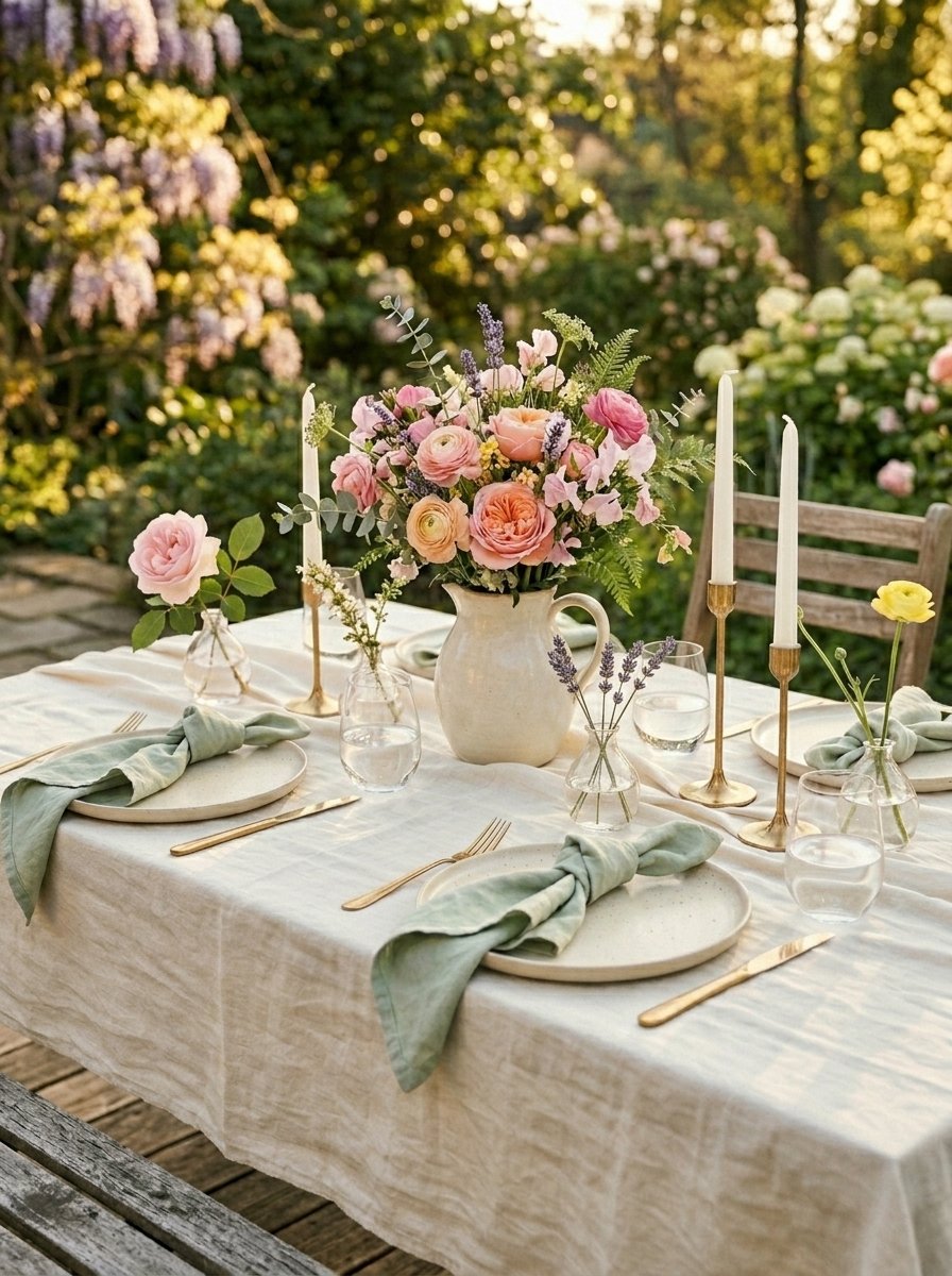 spring set table poetcore accents