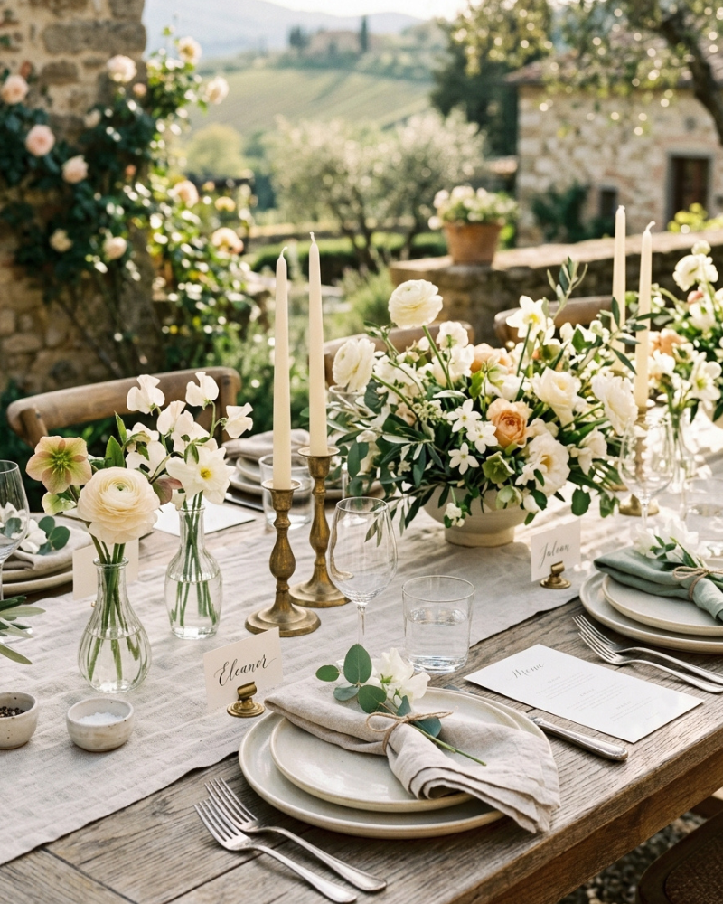 spring set table poetcore accents