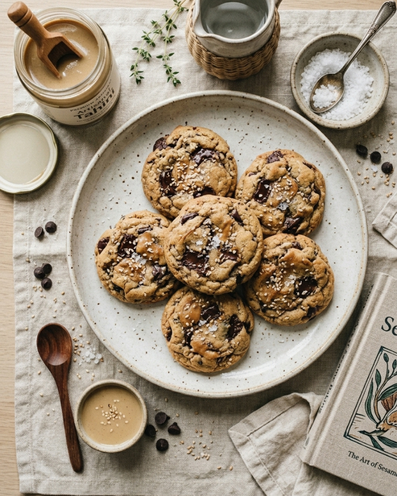 tahini chocolate recipe for cookies